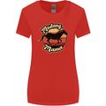 Mustang Mama Equestrian Horse Womens Wider Cut T-Shirt Red
