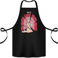 My Atoms Love Funny Physics Valentine's Day Cotton Apron 100% Organic Black