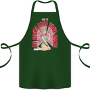 My Atoms Love Funny Physics Valentine's Day Cotton Apron 100% Organic Forest Green