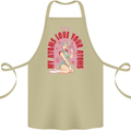 My Atoms Love Funny Physics Valentine's Day Cotton Apron 100% Organic Khaki