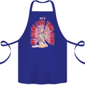 My Atoms Love Funny Physics Valentine's Day Cotton Apron 100% Organic Royal Blue