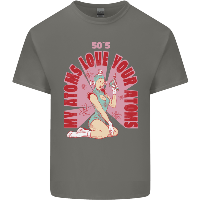 My Atoms Love Funny Physics Valentine's Day Kids T-Shirt Childrens Charcoal