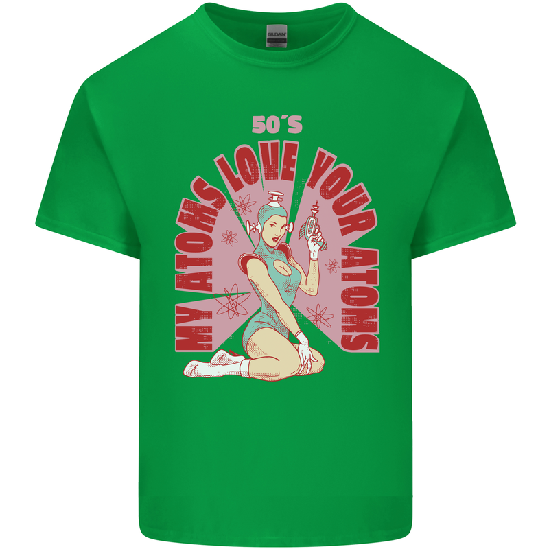 My Atoms Love Funny Physics Valentine's Day Kids T-Shirt Childrens Irish Green