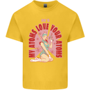 My Atoms Love Funny Physics Valentine's Day Kids T-Shirt Childrens Yellow