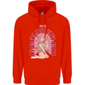 My Atoms Love Funny Physics Valentine's Day Mens 80% Cotton Hoodie Bright Red
