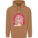 My Atoms Love Funny Physics Valentine's Day Mens 80% Cotton Hoodie Caramel Latte