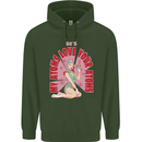 My Atoms Love Funny Physics Valentine's Day Mens 80% Cotton Hoodie Forest Green