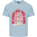 My Atoms Love Funny Physics Valentine's Day Mens Cotton T-Shirt Tee Top Light Blue