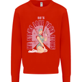 My Atoms Love Funny Physics Valentine's Day Mens Sweatshirt Jumper Bright Red