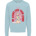 My Atoms Love Funny Physics Valentine's Day Mens Sweatshirt Jumper Light Blue