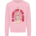 My Atoms Love Funny Physics Valentine's Day Mens Sweatshirt Jumper Light Pink