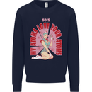 My Atoms Love Funny Physics Valentine's Day Mens Sweatshirt Jumper Navy Blue