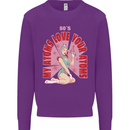 My Atoms Love Funny Physics Valentine's Day Mens Sweatshirt Jumper Purple