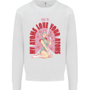My Atoms Love Funny Physics Valentine's Day Mens Sweatshirt Jumper White