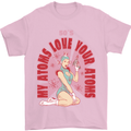 My Atoms Love Funny Physics Valentine's Day Mens T-Shirt Cotton Gildan Light Pink