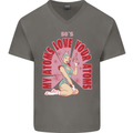 My Atoms Love Funny Physics Valentine's Day Mens V-Neck Cotton T-Shirt Charcoal