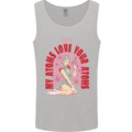My Atoms Love Funny Physics Valentine's Day Mens Vest Tank Top Sports Grey