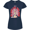My Atoms Love Funny Physics Valentine's Day Womens Petite Cut T-Shirt Navy Blue
