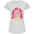 My Atoms Love Funny Physics Valentine's Day Womens Petite Cut T-Shirt White