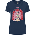 My Atoms Love Funny Physics Valentine's Day Womens Wider Cut T-Shirt Navy Blue
