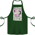 My Atoms Love Your Atoms Valentine's Day Cotton Apron 100% Organic Forest Green