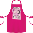 My Atoms Love Your Atoms Valentine's Day Cotton Apron 100% Organic Pink