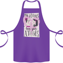 My Atoms Love Your Atoms Valentine's Day Cotton Apron 100% Organic Purple