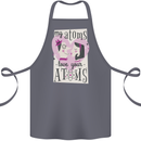 My Atoms Love Your Atoms Valentine's Day Cotton Apron 100% Organic Steel