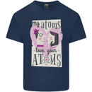 My Atoms Love Your Atoms Valentine's Day Kids T-Shirt Childrens Navy Blue