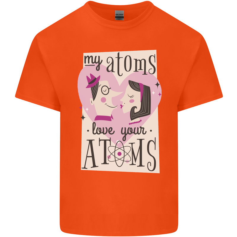 My Atoms Love Your Atoms Valentine's Day Kids T-Shirt Childrens Orange