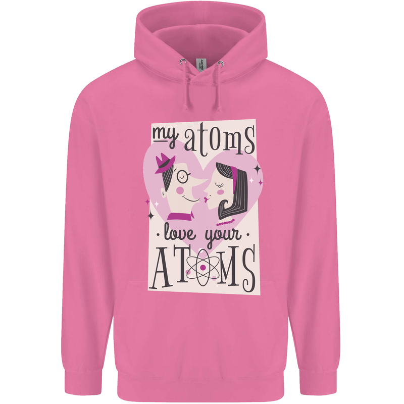 My Atoms Love Your Atoms Valentine's Day Mens 80% Cotton Hoodie Azelea