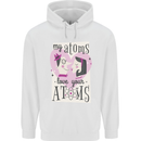 My Atoms Love Your Atoms Valentine's Day Mens 80% Cotton Hoodie White