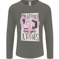 My Atoms Love Your Atoms Valentine's Day Mens Long Sleeve T-Shirt Charcoal