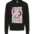 My Atoms Love Your Atoms Valentine's Day Mens Sweatshirt Jumper Black