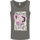 My Atoms Love Your Atoms Valentine's Day Mens Vest Tank Top Charcoal