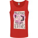 My Atoms Love Your Atoms Valentine's Day Mens Vest Tank Top Red