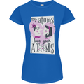 My Atoms Love Your Atoms Valentine's Day Womens Petite Cut T-Shirt Royal Blue