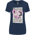 My Atoms Love Your Atoms Valentine's Day Womens Wider Cut T-Shirt Navy Blue