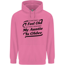 My Auntie is Older 30th 40th 50th Birthday Childrens Kids Hoodie Azalea