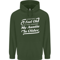My Auntie is Older 30th 40th 50th Birthday Childrens Kids Hoodie Forest Green