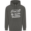 My Auntie is Older 30th 40th 50th Birthday Childrens Kids Hoodie Storm Grey