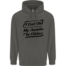 My Auntie is Older 30th 40th 50th Birthday Childrens Kids Hoodie Storm Grey