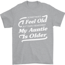 My Auntie is Older 30th 40th 50th Birthday Mens T-Shirt Cotton Gildan Sports Grey