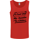 My Auntie is Older 30th 40th 50th Birthday Mens Vest Tank Top Red
