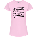 My Auntie is Older 30th 40th 50th Birthday Womens Petite Cut T-Shirt Light Pink