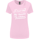 My Auntie is Older 30th 40th 50th Birthday Womens Wider Cut T-Shirt Light Pink