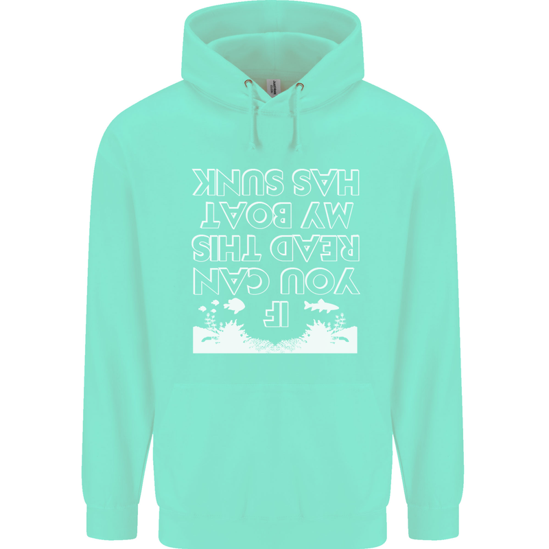My Boat Has Sunk Sailing Sailor Boat Canoe Childrens Kids Hoodie Peppermint