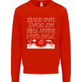 My Boat Has Sunk Sailing Sailor Boat Canoe Kids Sweatshirt Jumper Bright Red