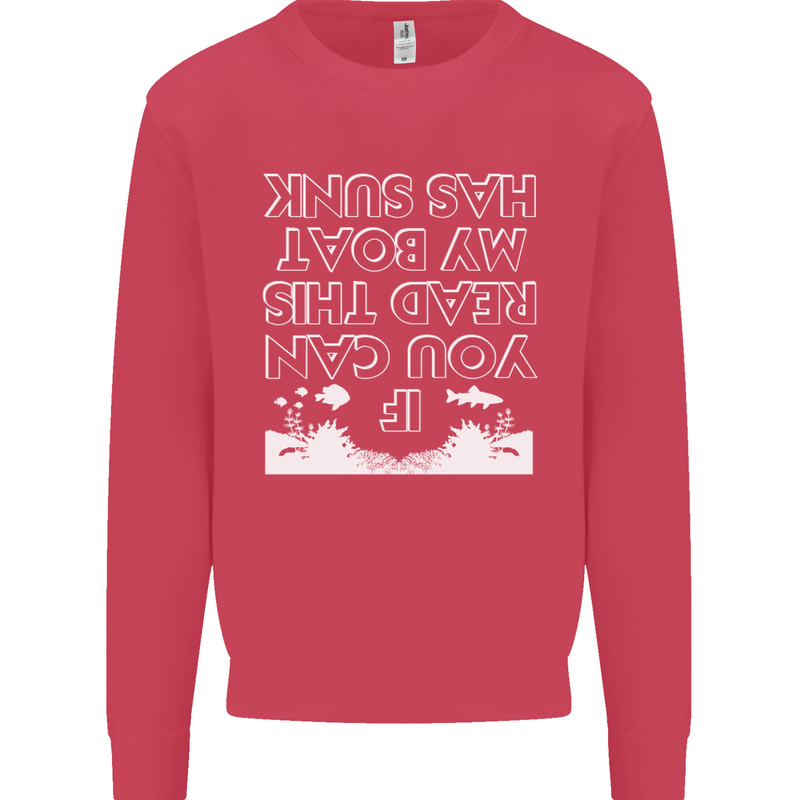 My Boat Has Sunk Sailing Sailor Boat Canoe Kids Sweatshirt Jumper Heliconia