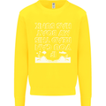 My Boat Has Sunk Sailing Sailor Boat Canoe Kids Sweatshirt Jumper Yellow